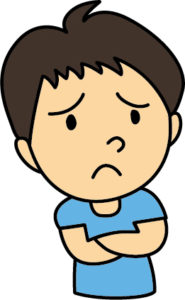 悩む男の子